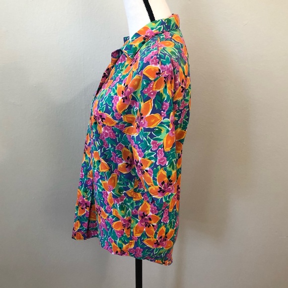 Vintage Woolrich Tropical Button-Down Shirt - Picture 3 of 8